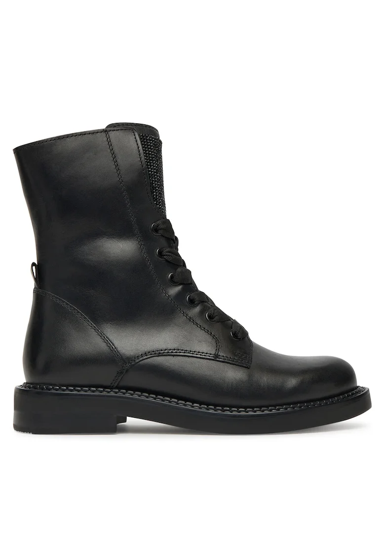 Ghete dama piele naturala,  negru, Negru
