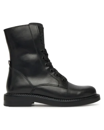 Ghete dama piele naturala,  negru, Negru
