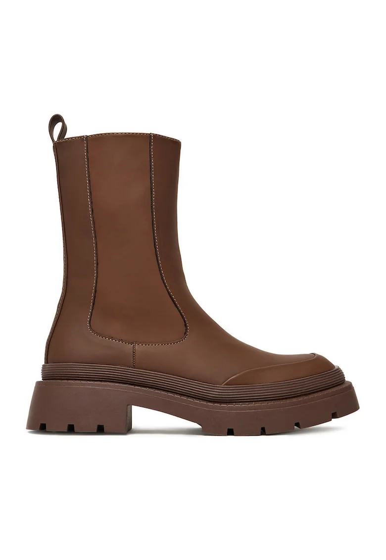 Botine dama 13096-10,  Textil, Maro