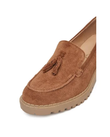 Mocasini dama,  piele naturala, culoare maro