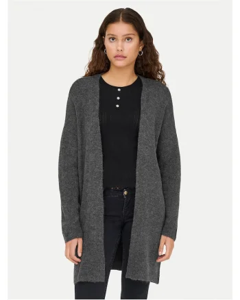 Cardigan dama,  gri, pulover din tricot