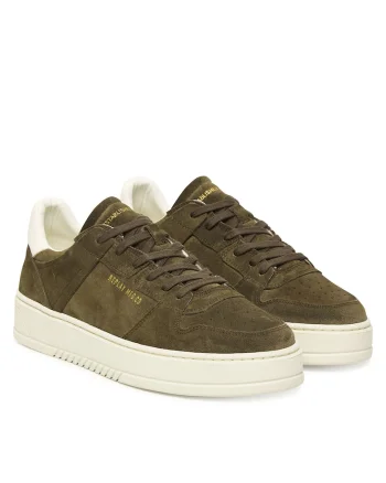 Tenisi barbati  Mil Green 039, piele naturala, verde