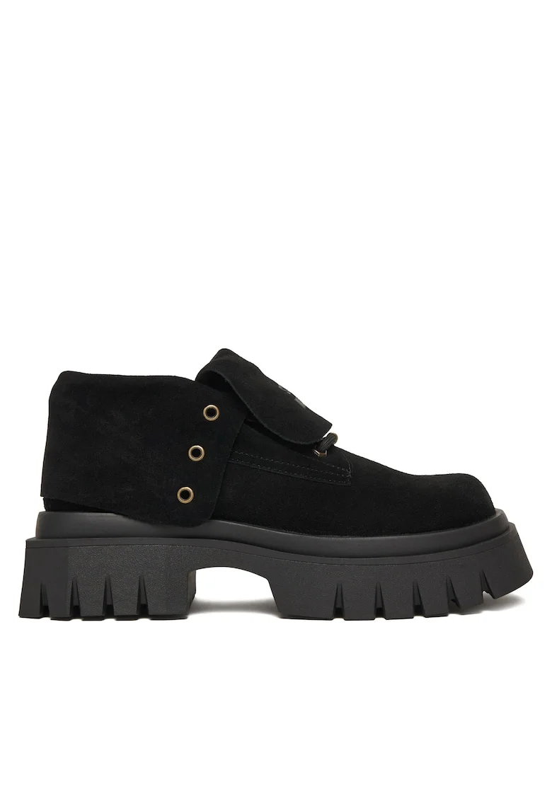 Botine dama SM11004796,  Textil, Negru,