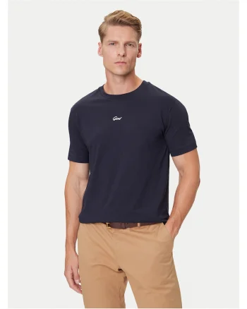 Tricou  bleumarin pentru barbati, Alb