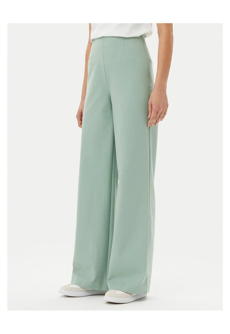 Pantaloni dama  palazzo, verde