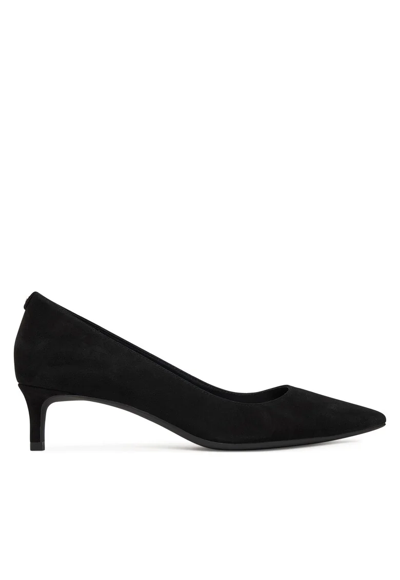 Pantofi dama,  piele naturala, toc, negru