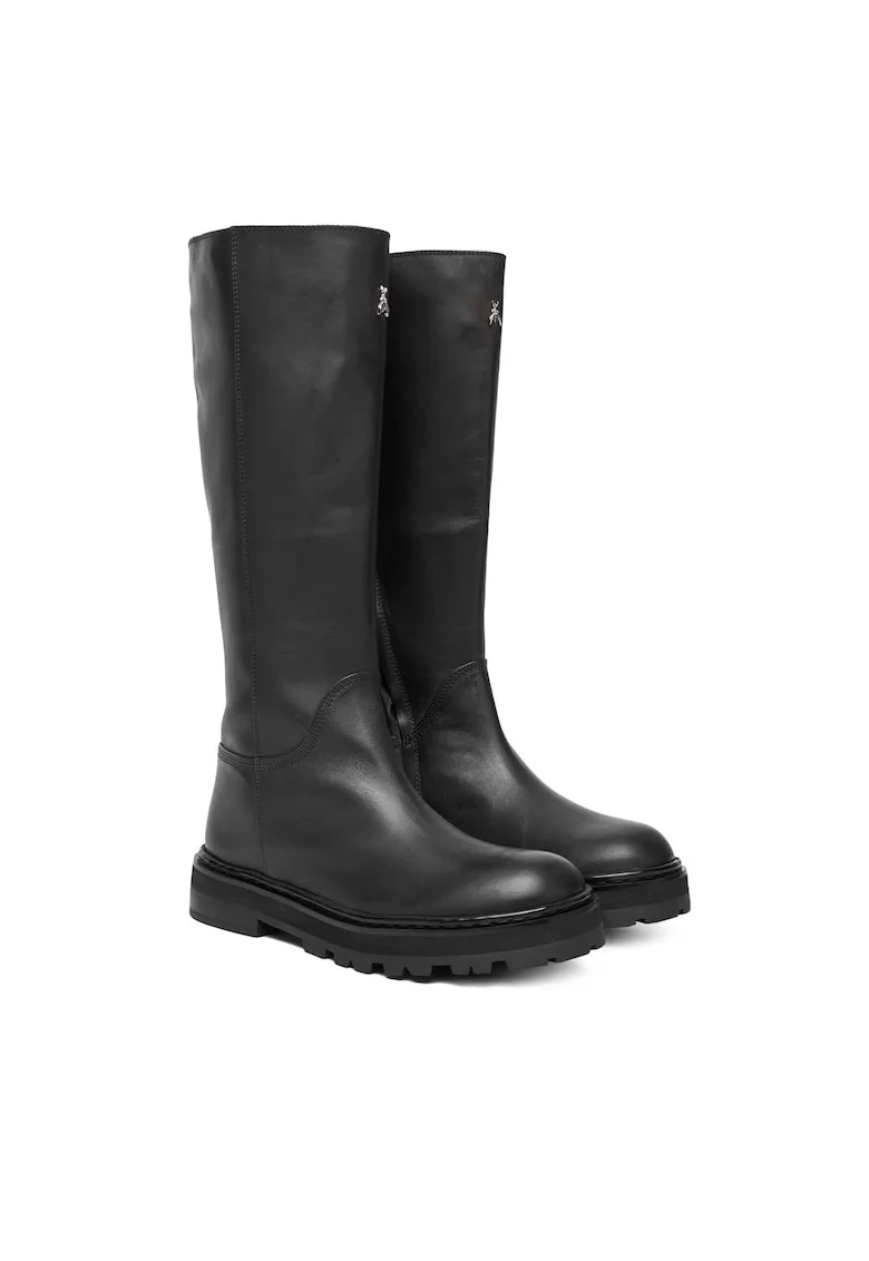 Cizme dama B856 8Y0135 L048 B856,  Piele naturala, Negru
