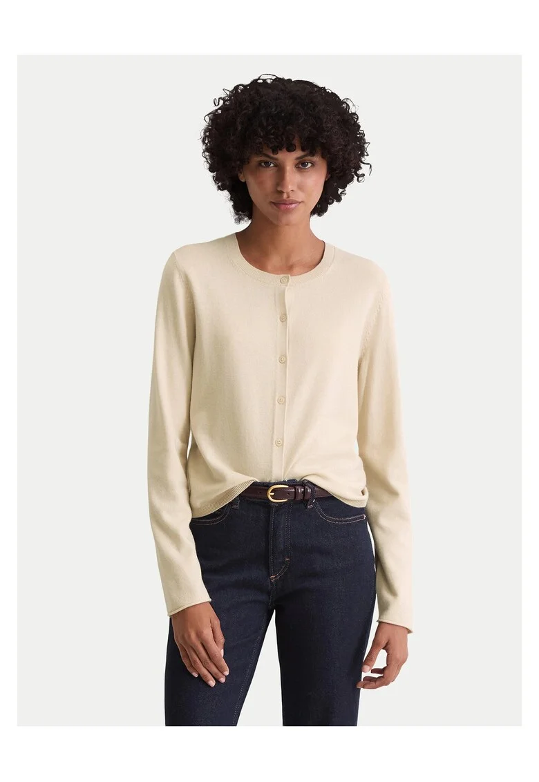 Cardigan dama Marc O'Polo, bej, moale