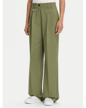 Pantaloni largi pentru dama  verde