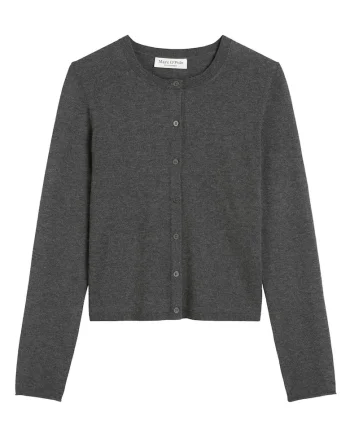 Cardigan dama  gri, pulover tricotat
