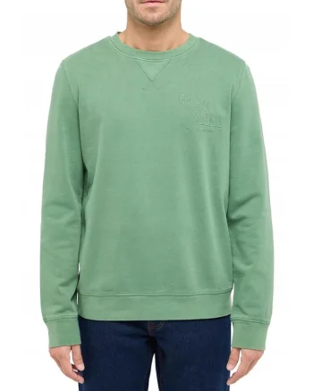 Hanorac Barbati,  Clio, Regular Fit, Fara Gluga, Fara Fermoar, Maneci Lungi, Fara Buzunare, 100% Bumbac, Marime M, Verde