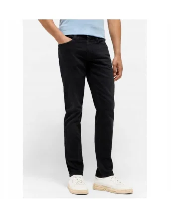 Blugi Barbati,  Oregon Slim, Slim Fit, Talie Joasa, Fermoar, Lungi, 5 Buzunare, Bumbac, Elastan, W32-L32 US, Negru