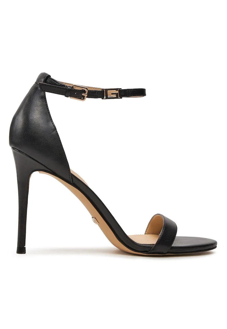 Sandale dama,  piele naturala, negru,
