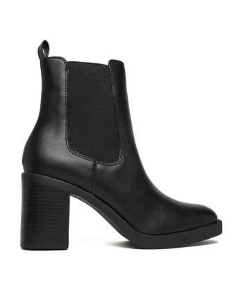Botine dama,  negru, sintetic, CEO-R25AW09091