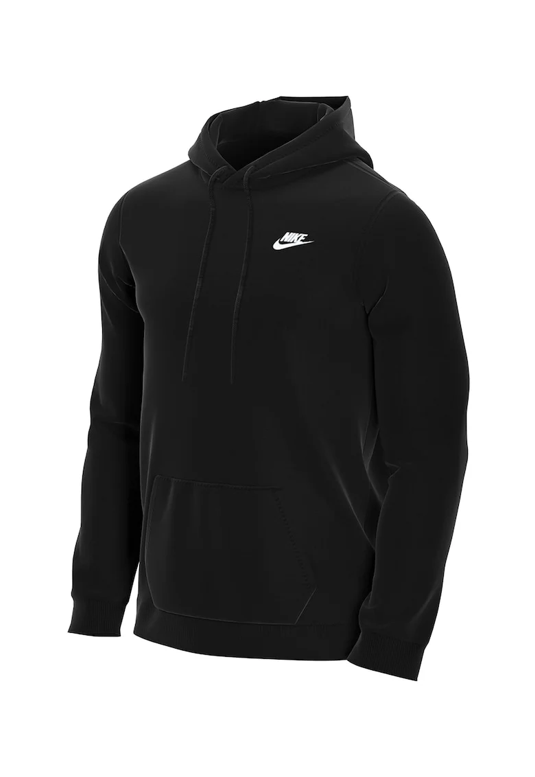 Hanorac cu buzunar kangaroo Sportswear Club, Negru