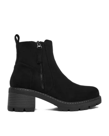 Botine dama CEO-HY58222-1,  Textil, Negru