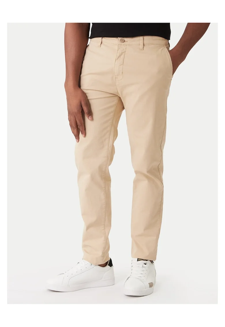 Pantaloni barbati,  bej, chino
