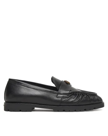 Mocasini dama,  Black Z99, piele naturala, culoare neagra
