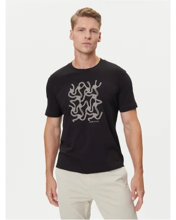 Tricou barbat,  negru, bumbac