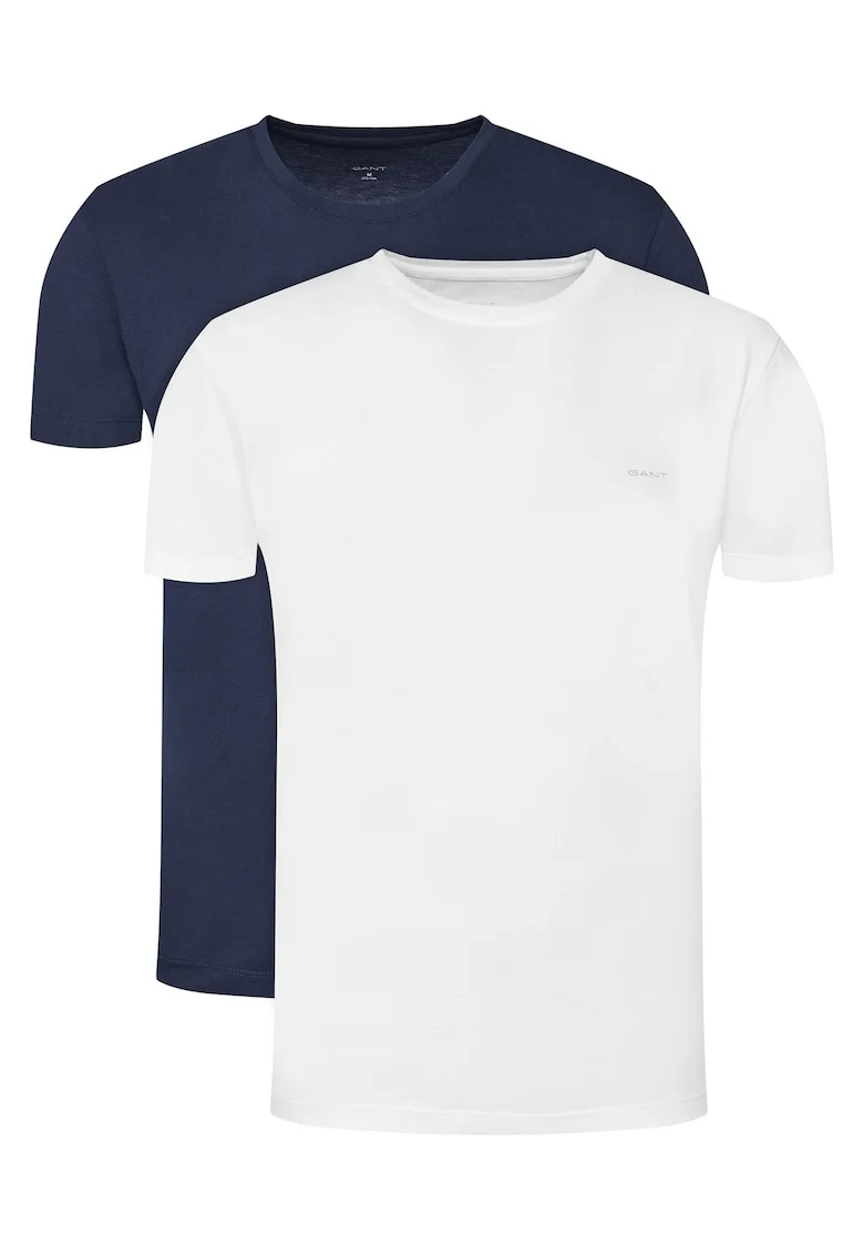 Set tricouri barbati  alb, bleumarin, bumbac, Alb