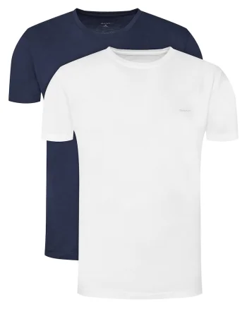 Set tricouri barbati  alb, bleumarin, bumbac, Alb