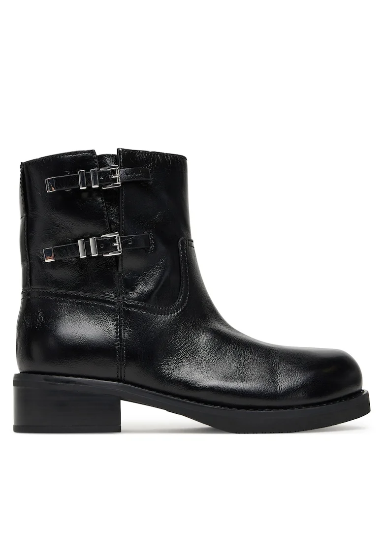 dama  Piele naturala, Negru, Negru