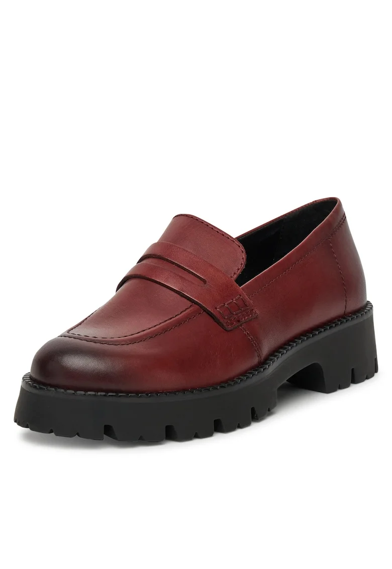 Mocasini dama,  bordo, piele naturala, CEO-WI16-780-03