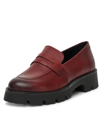 Mocasini dama,  bordo, piele naturala, CEO-WI16-780-03