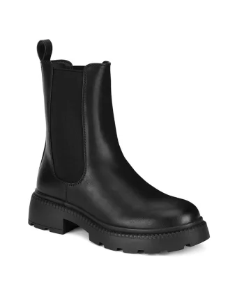 Botine dama CEO-HY60109-1,  Piele ecologica, Negru