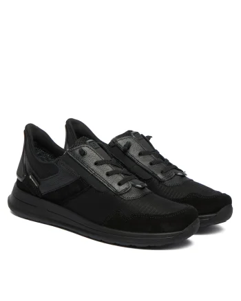 Tenisi dama,  piele naturala, negru