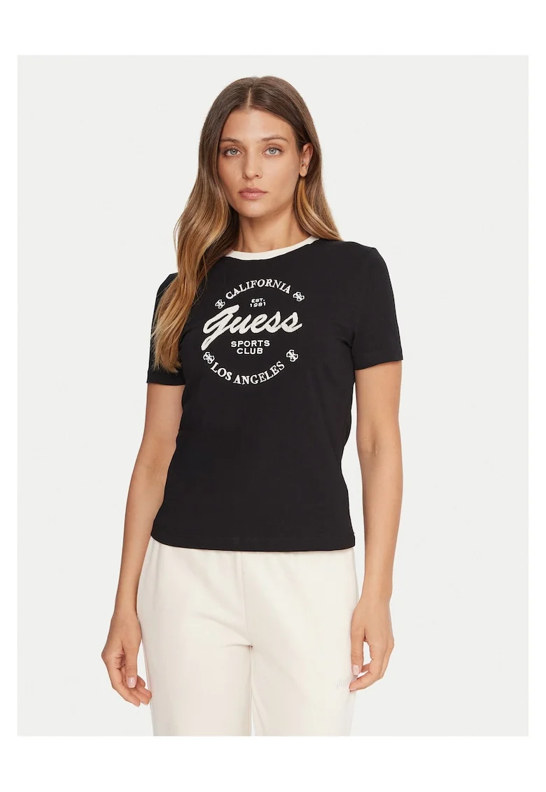 Tricou pentru dama,  Negru/Alb