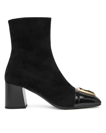 Botine dama DN1TE036LCSV,  Piele naturala, Negru