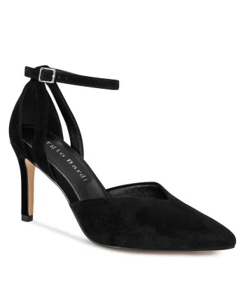 Sandale dama,  piele naturala, negru,