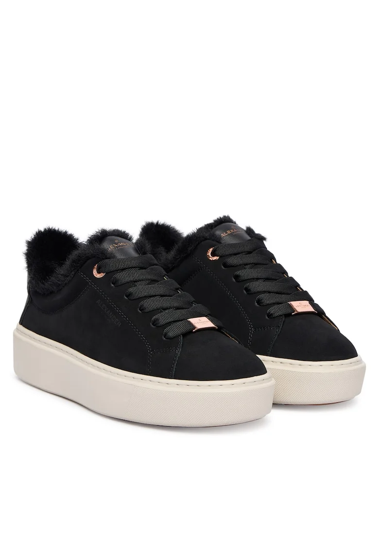 Tenisi dama,  ALBCLHW-8242, piele naturala, negru