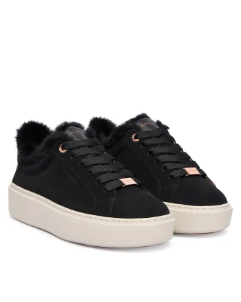 Tenisi dama,  ALBCLHW-8242, piele naturala, negru