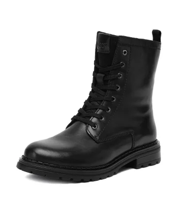 Ghete dama CEO-WI16-TIBILISI-02,  Piele naturala, Negru