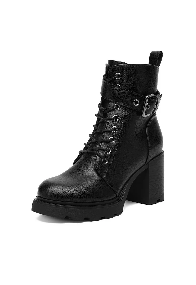 Botine dama CEO-WS6321-03,  Textil, Negru,