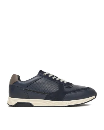 Tenisi barbati,  CEO-LUIS-07, piele naturala, bleumarin