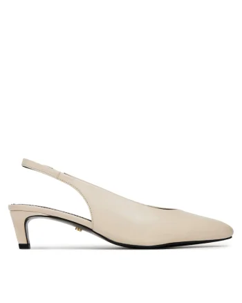Sandale dama,  LILY-118324, piele naturala, ecru