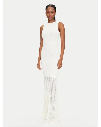 Rochie dama,  tricotata, ecru
