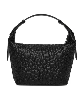 Geanta dama  Black Puffy Bear 200230495, ecologica, 30x45cm