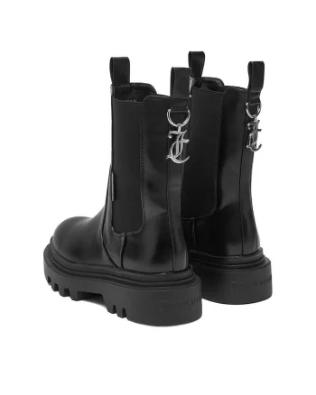 Botine dama CEO-HY63020S-3,  Textil, Negru