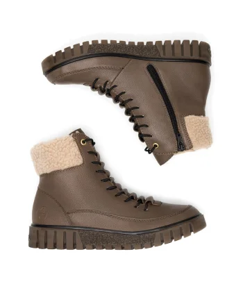 Botine dama,  Bej, Textil Y3465-24