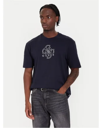Tricou barbati  albastru inchis, bumbac