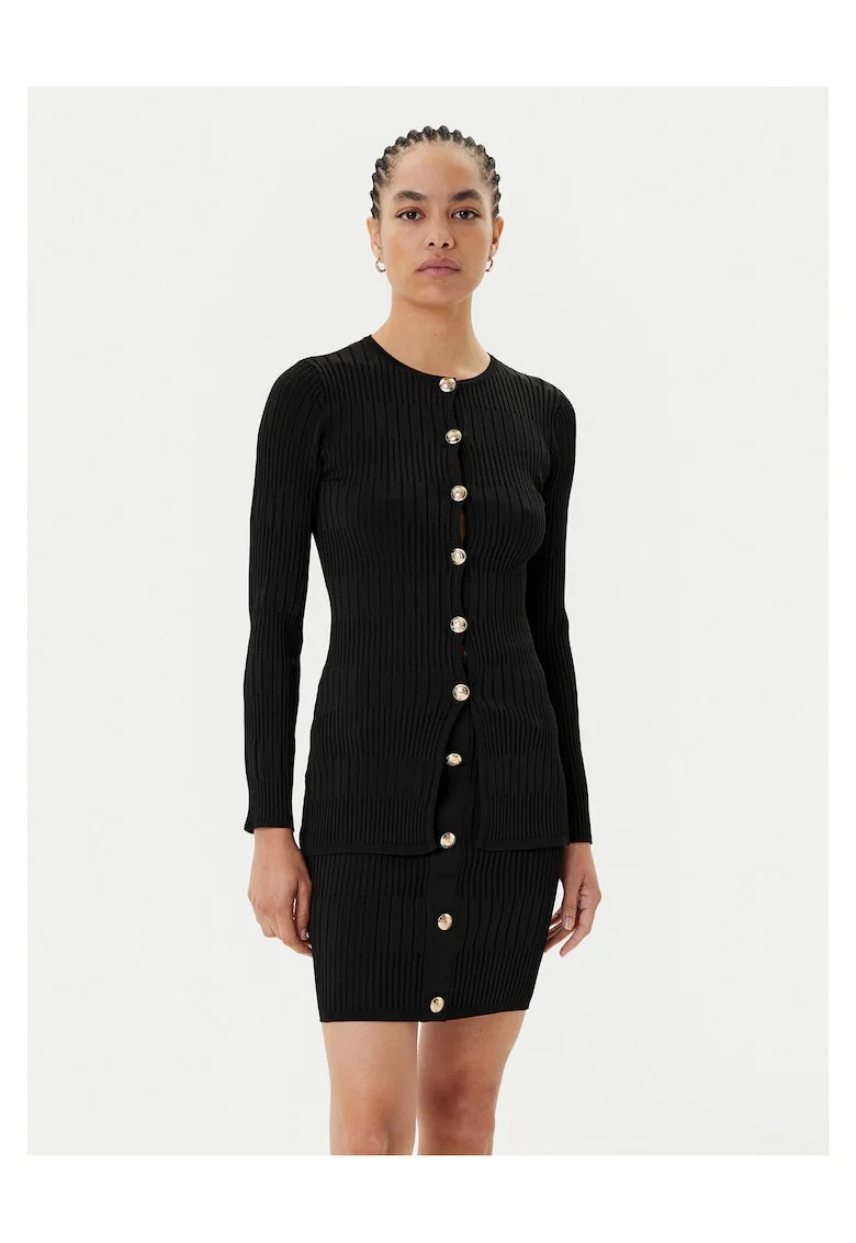 Cardigan dama  negru, pulover elegant,