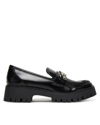 Mocasini dama  piele ecologica, negru