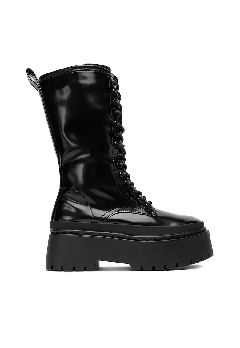 Botine dama 13123-37,  Textil, Negru