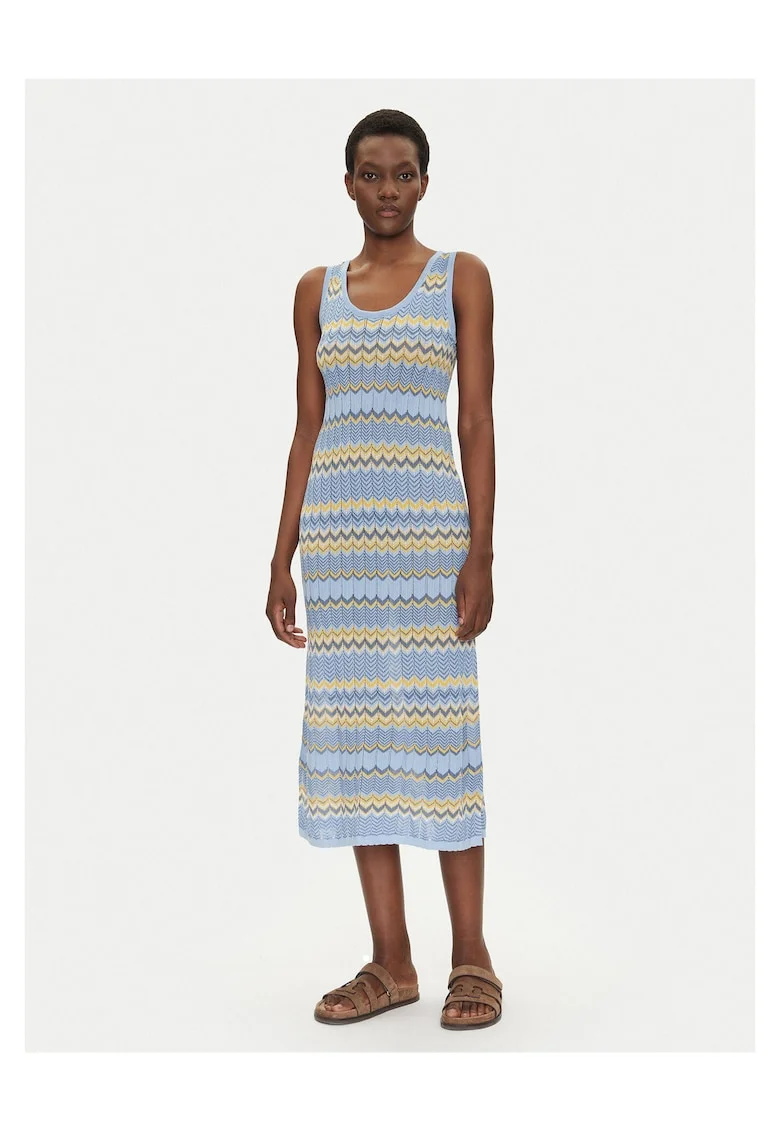 Rochie tricotata,  albastru, pentru femei