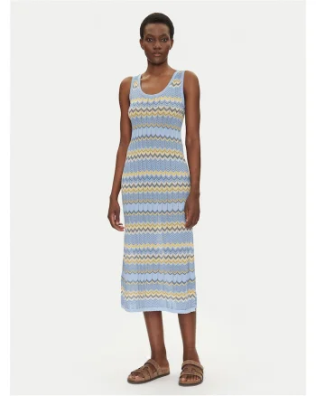 Rochie tricotata,  albastru, pentru femei