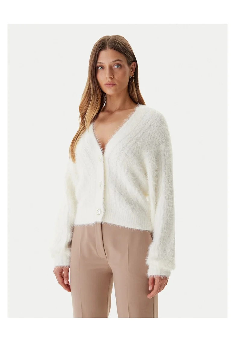 Cardigan dama  crem, pulover elegant